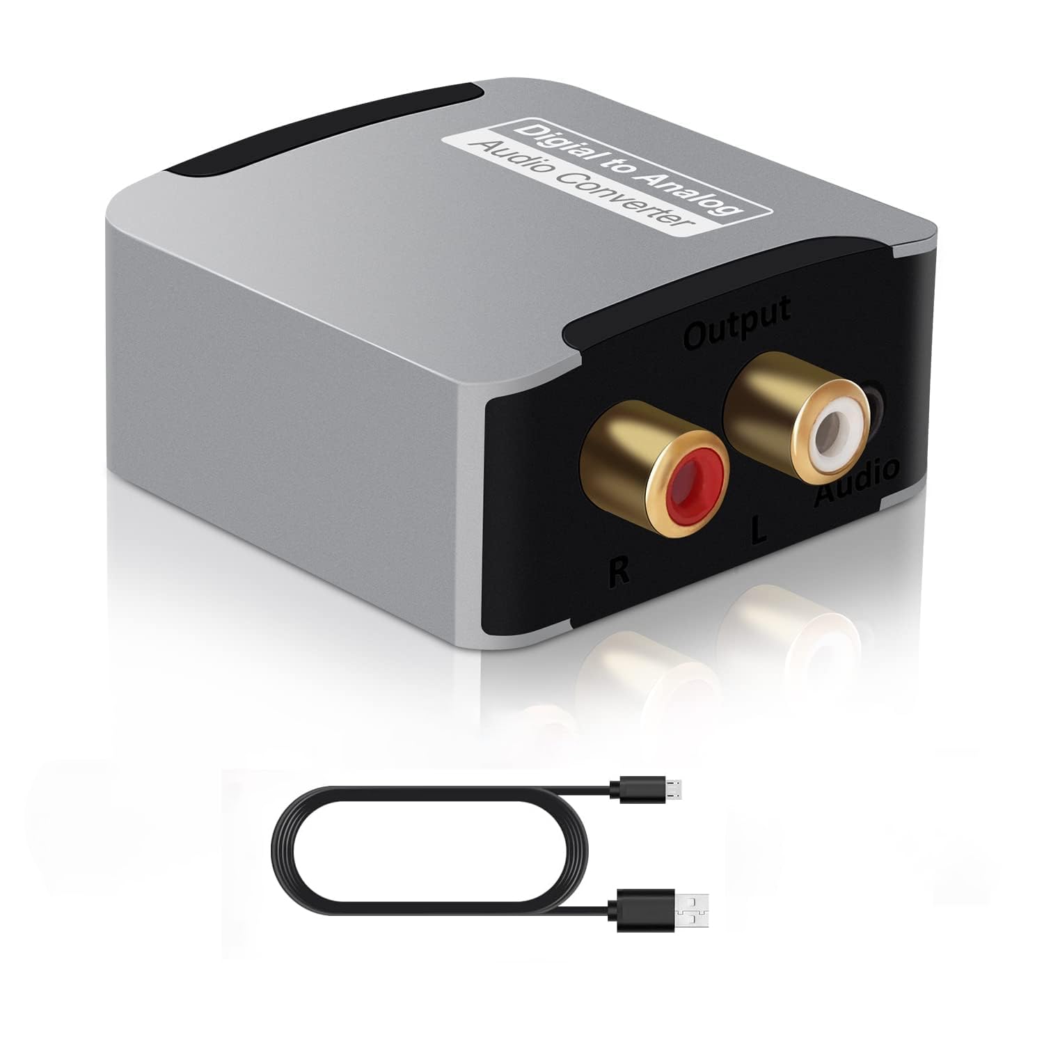 ETZIN 192KHz Digital to Analog Audio Converter DAC Digital SPDIF Optical to Analog L/R RCA Converter Toslink Optical to 3.5mm Jack Adapter for PS3 HD DVD PS4 Amp Apple TV Home Cinema-EPL-1001H-picture-30