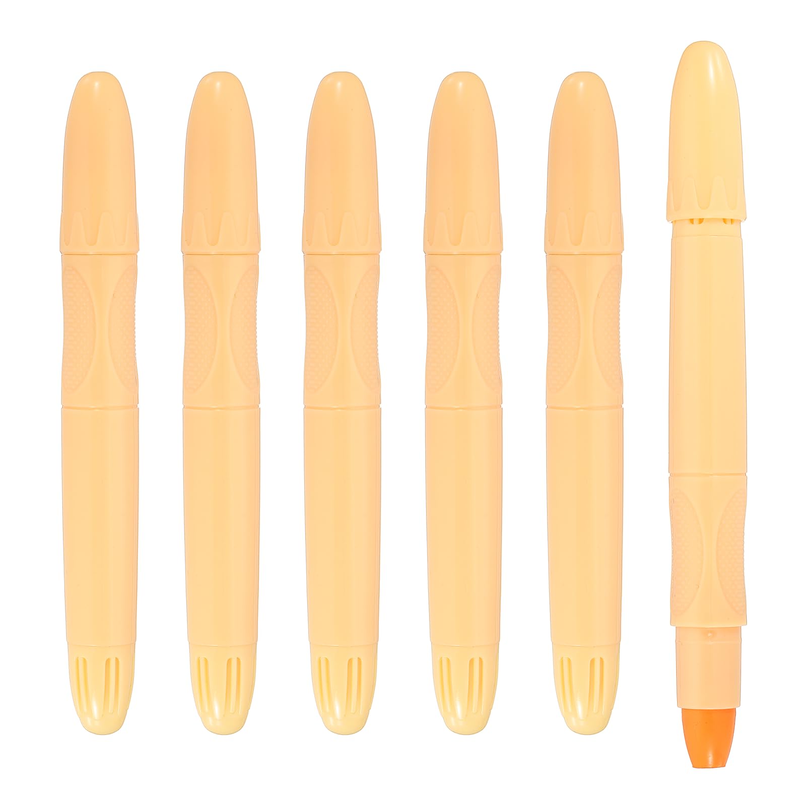 PATIKIL 6 Pack Twistable Crayons, Coloring Twist Crayon Retractable Easy to Hold Silky Washable for Coloring Books Crafts Birthday Parties Art Office Supplies, Beige