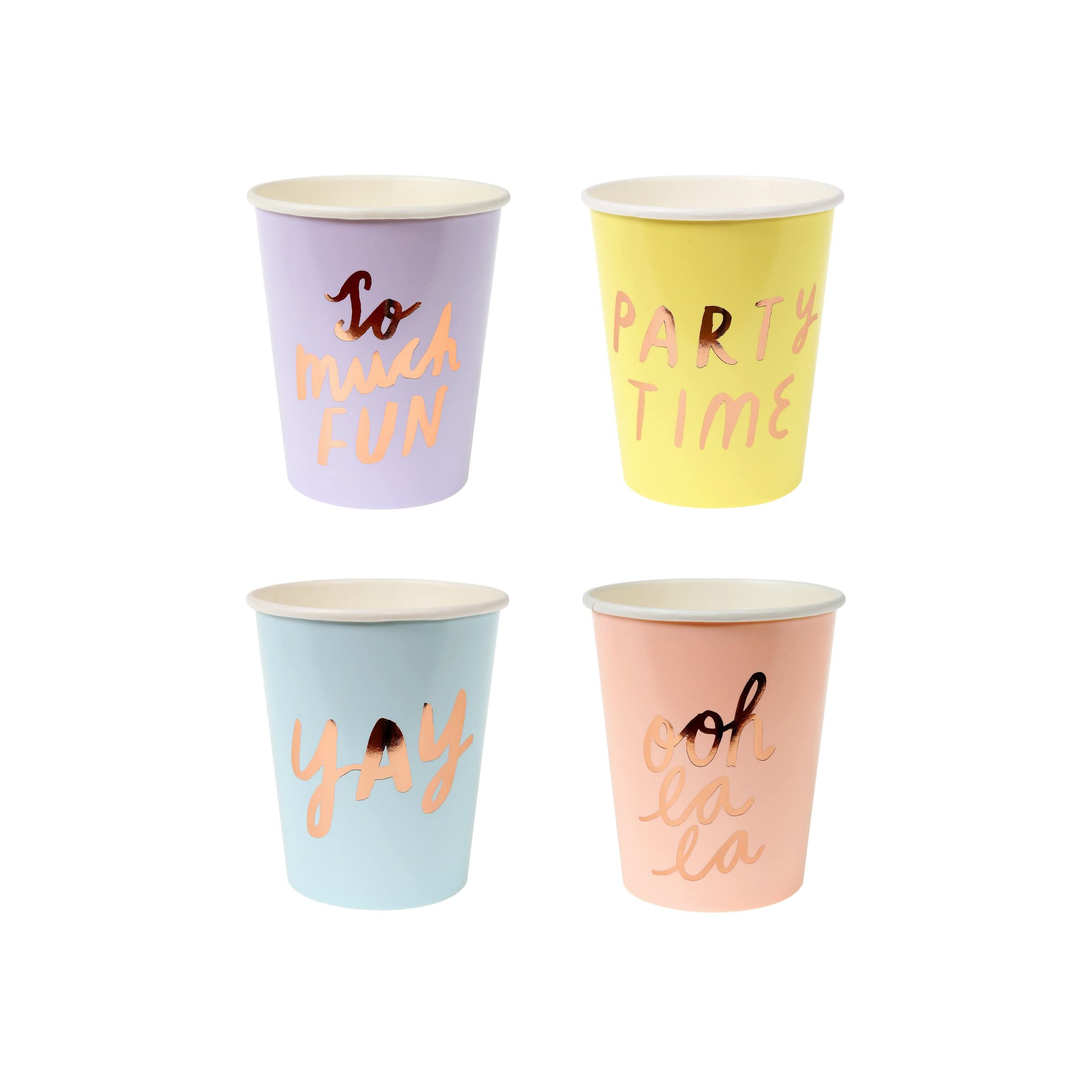 Meri Meri Typographic Party Cups