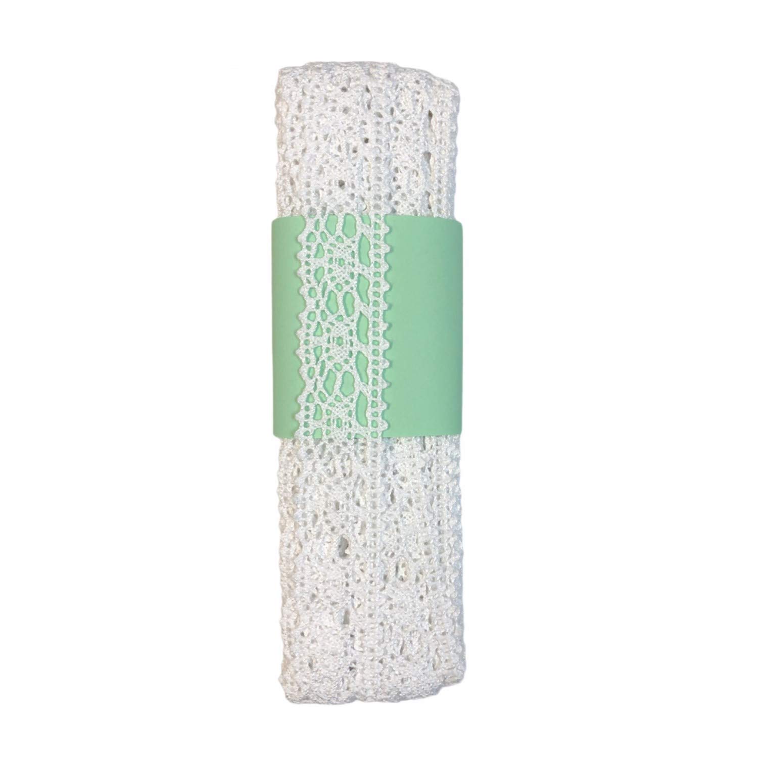 Cotton Crochet Cluny Lace Vintage Trimming (P153) 5 Yards (White)