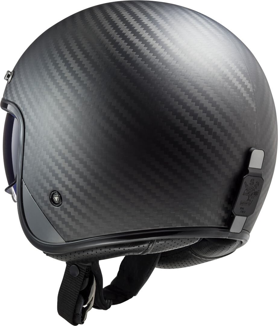 LS2, Jet-Motorradhelm BOB SOLID CARBON Matt Carbon, M