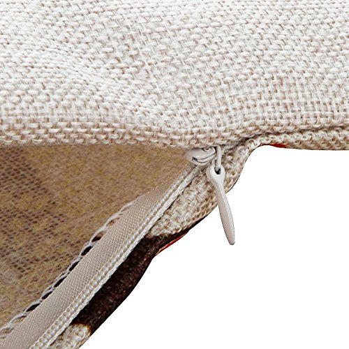 JOTOM Federa Per Cuscino 45x45 Cm Con Elefante - Cuscino Decorativo Per Divano E Letto (Solo Federa, Beige)