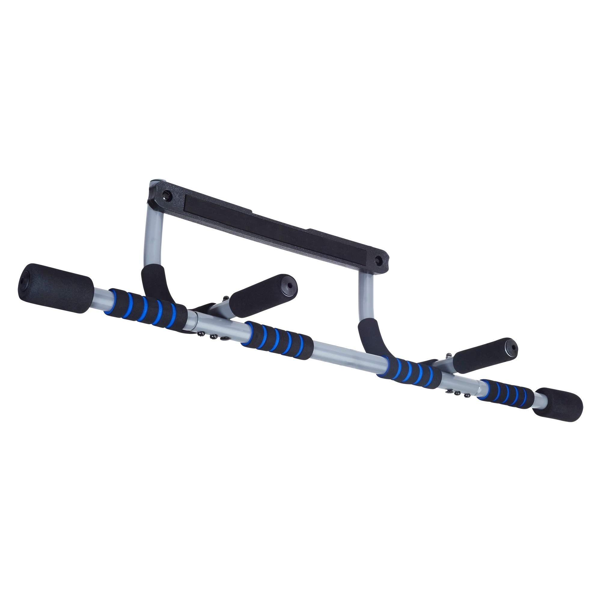 Pure Fitness Multi-Purpose Doorway Pull-Up Bar,blue/black