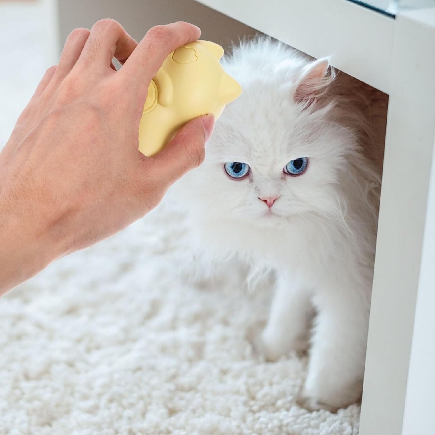 POLGDW Cat Hair Steam Brush Cat Grooming Brush with Steam Rechargeable Cleaning Steam Brush for Shedding,Dogs Spa, Defur Comb,Pet Brush for Dog and Cat