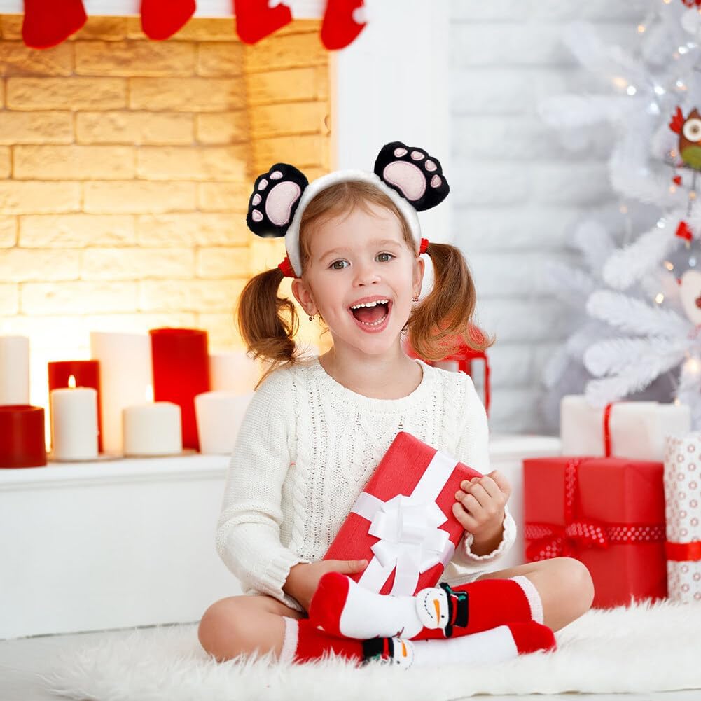 ikasus Panda Doll Headband Panda Brooch Panda Doll Hairpin Animal Head Accessory Panda Hairband for Children Girls Boys, Type 6, 8.26inx7.08in