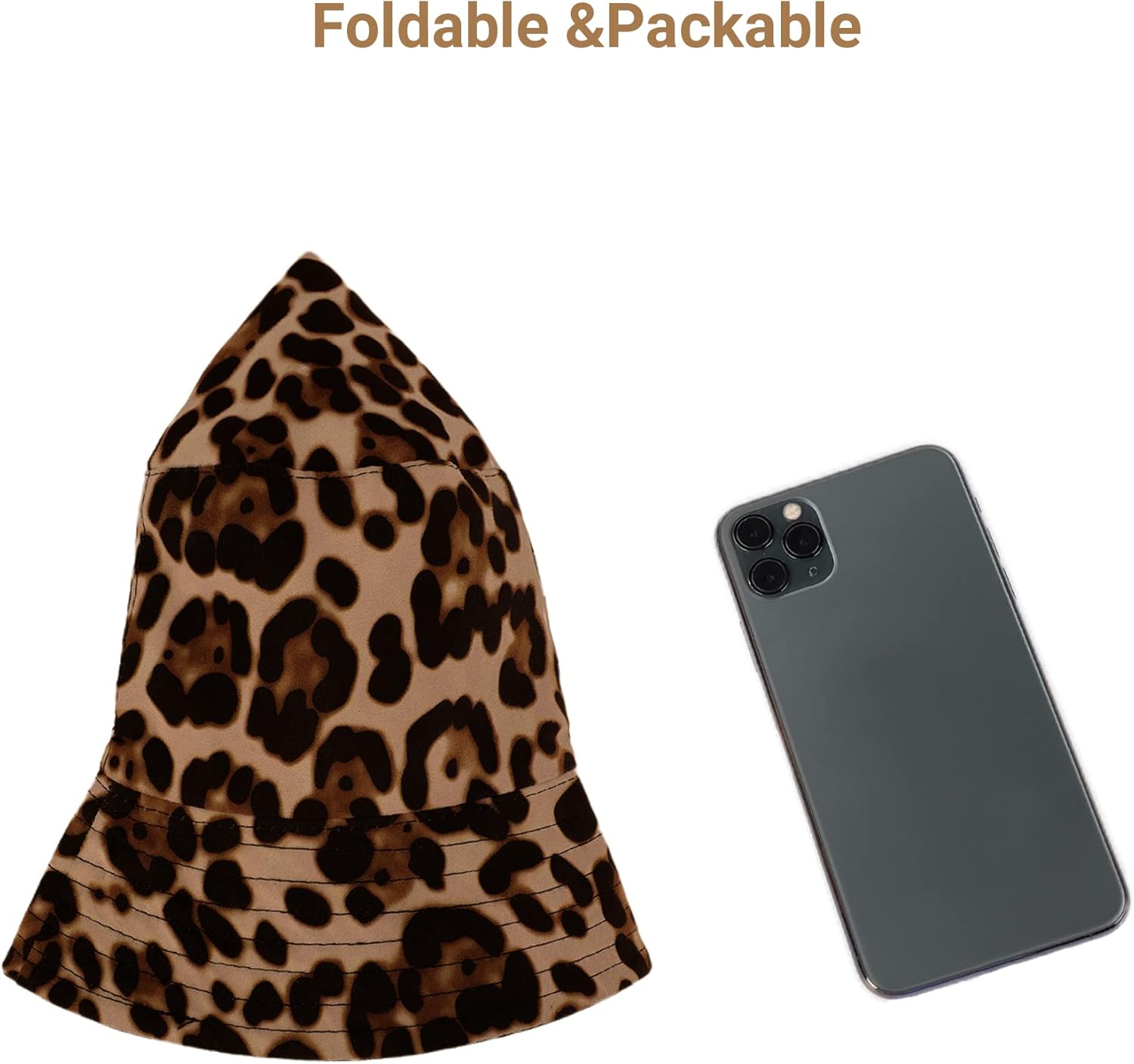 Umeepar Unisex Reversible Packable Bucket Hat Sun Hat for Men Women - Image 5