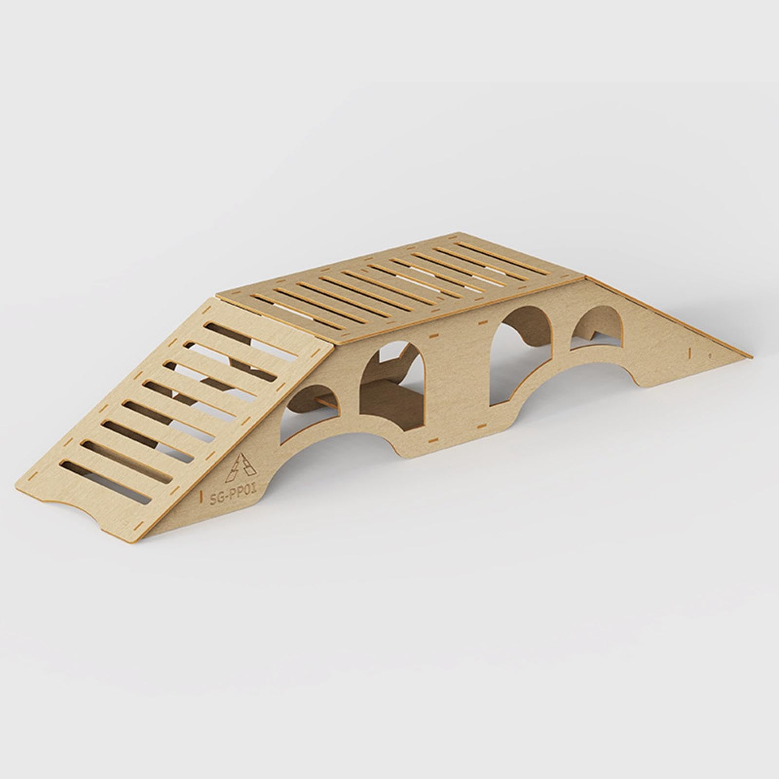 Puente de Obstáculos, Rampa Accesoria de Madera en Miniatura para Vehículos RC con Función de Simulación de Manejo, Adecuada para Juegos de Simulación, Estilo un