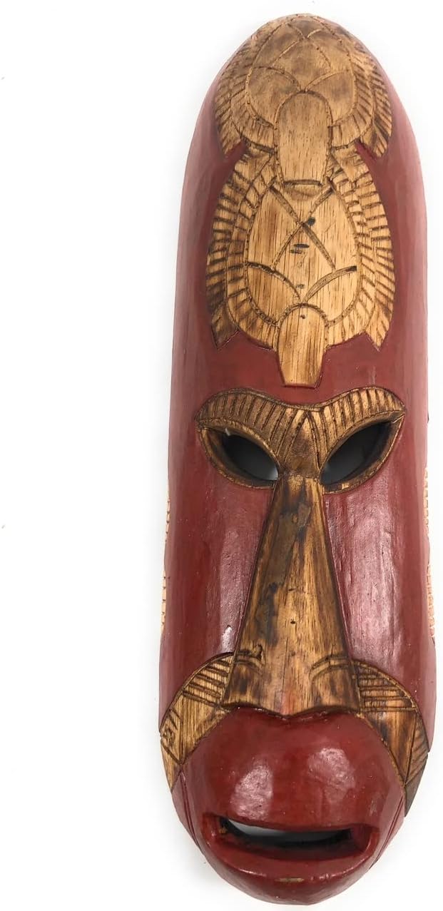 Fijian Tiki Mask 20" Love & Happiness Polynesian Art