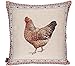 Produktbild Hossner Kissen 45x45 cm GOBELIN Henne Bauernhaus Landhaus Kissenhülle Motiv beidseitig BEZUG