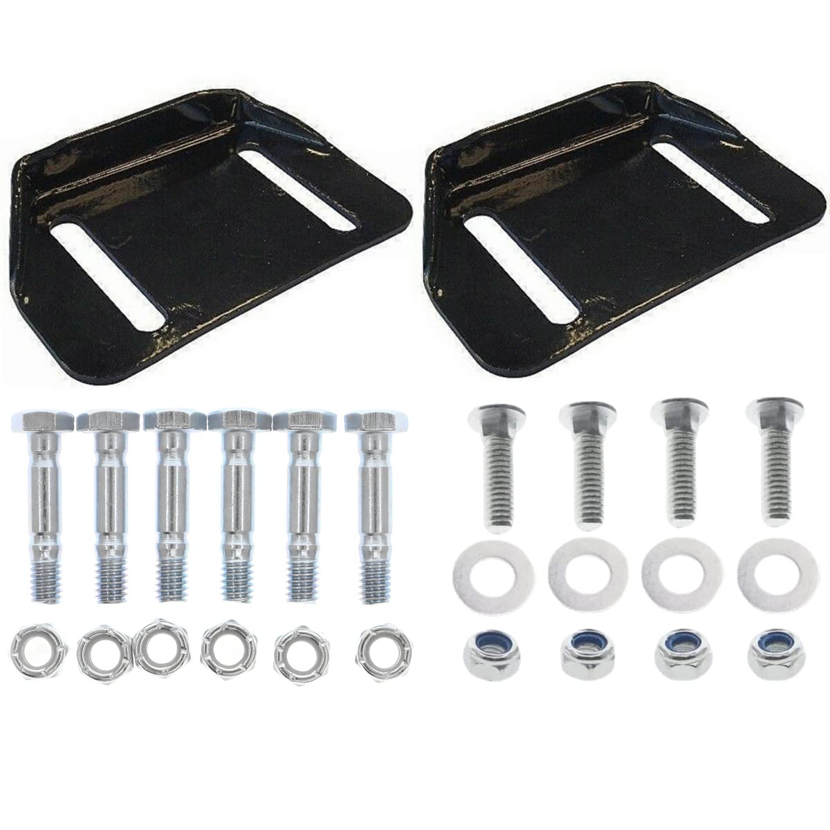 Chacarbtu Snowblower Skid Shoes Plate 784-5580 for MTD Cub Cadet Yardman 2-Stage Snow Blower 784-5580-0637 with 710-0890A Shear Bolts