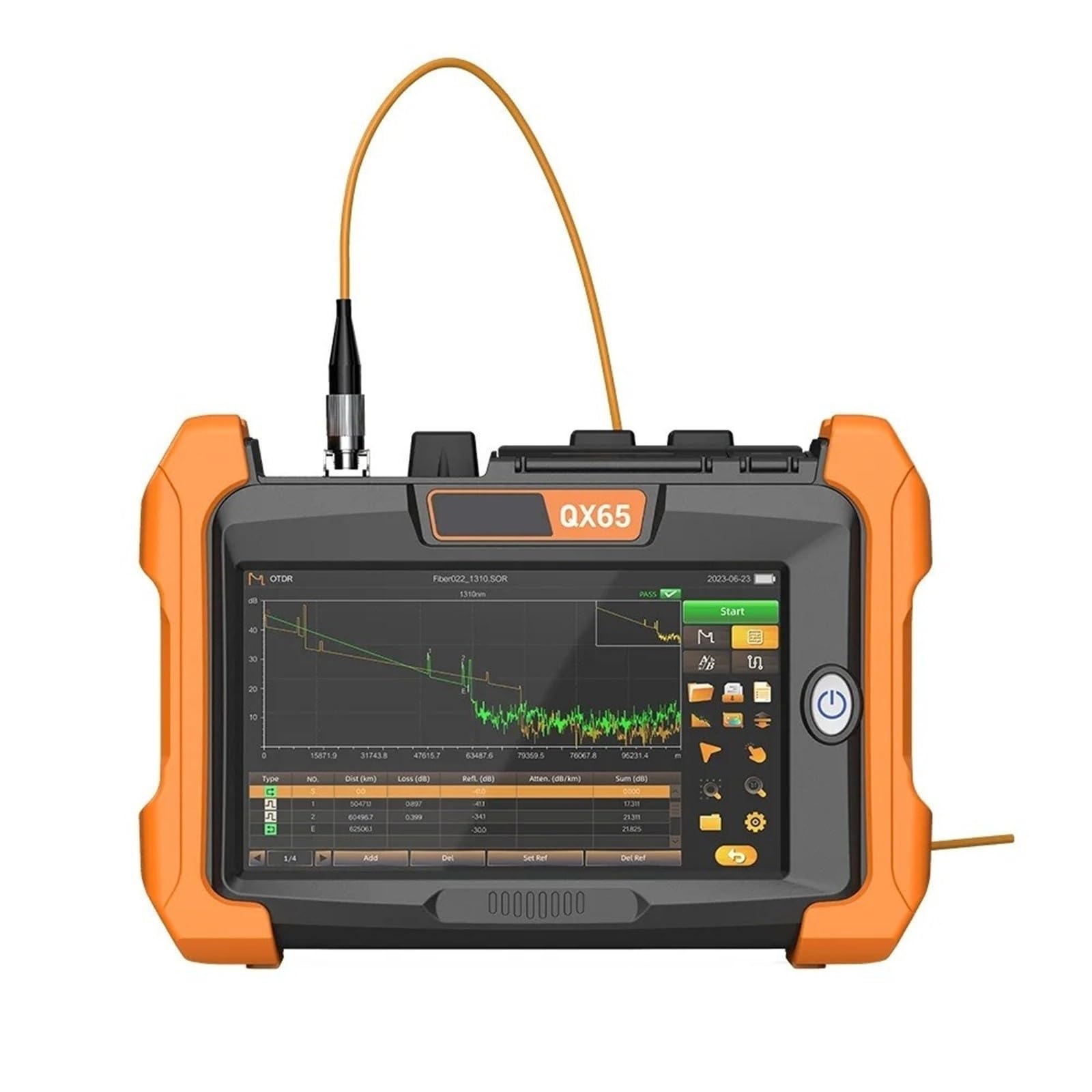 Tester per fibra ottica, Riflettometro ottico nel dominio del tempo multifunzione portatile 1310/1550nm 32/30dBm