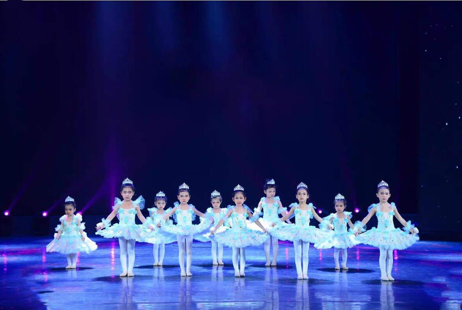 Tutu Baletowe dla Dziewcząt Tutu Baleriny Sukienka Na Imprezę Dziewczęcy Kostium do Tańca Baletowego Strój do Ćwiczeń Tanecznych (A1200)