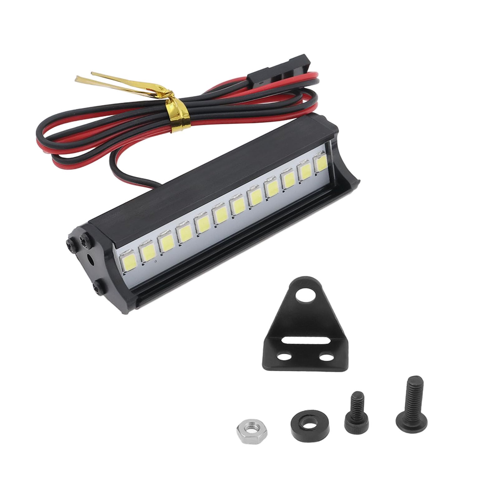 eMagTech 1PC RC LED Light Bar Roof Spotlight Lamp Compatible with TRX-4 SCX10 KM2 CC01 RC4WD D90 90046 90047 RC Crawlers 5V-7.4V