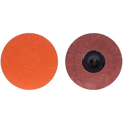 Norton 63642595472 Blaze R980P TR (Type III) Discos de tela de cambio rápido, grano 50, alúmina cerámica, paquete de 25