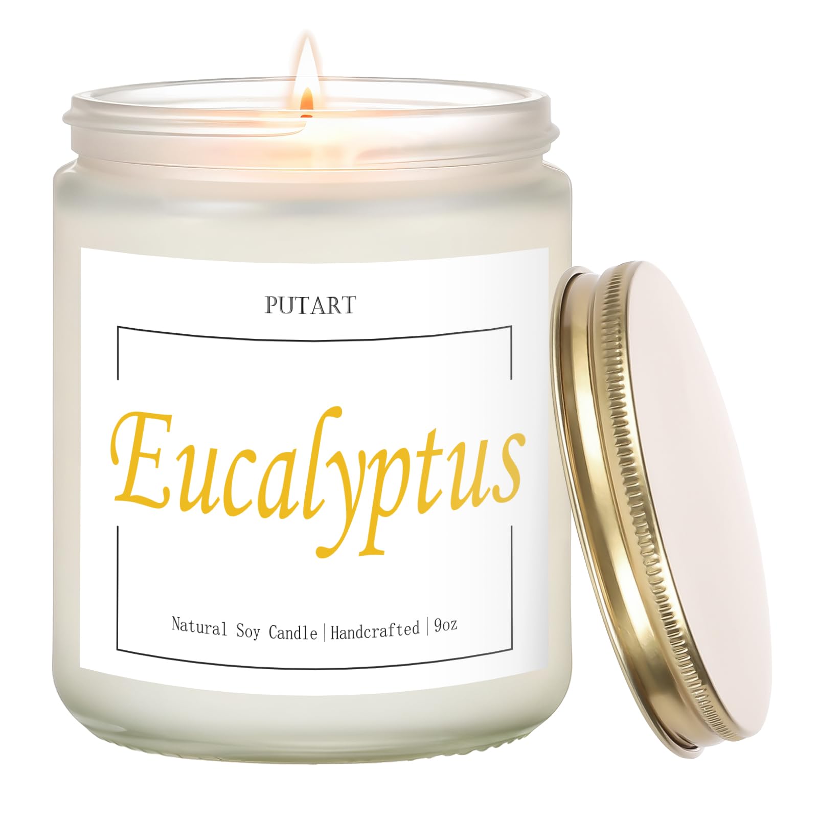 Velas perfumadas de eucalipto para mujer, velas de aromaterapia, velas de soja para el hogar