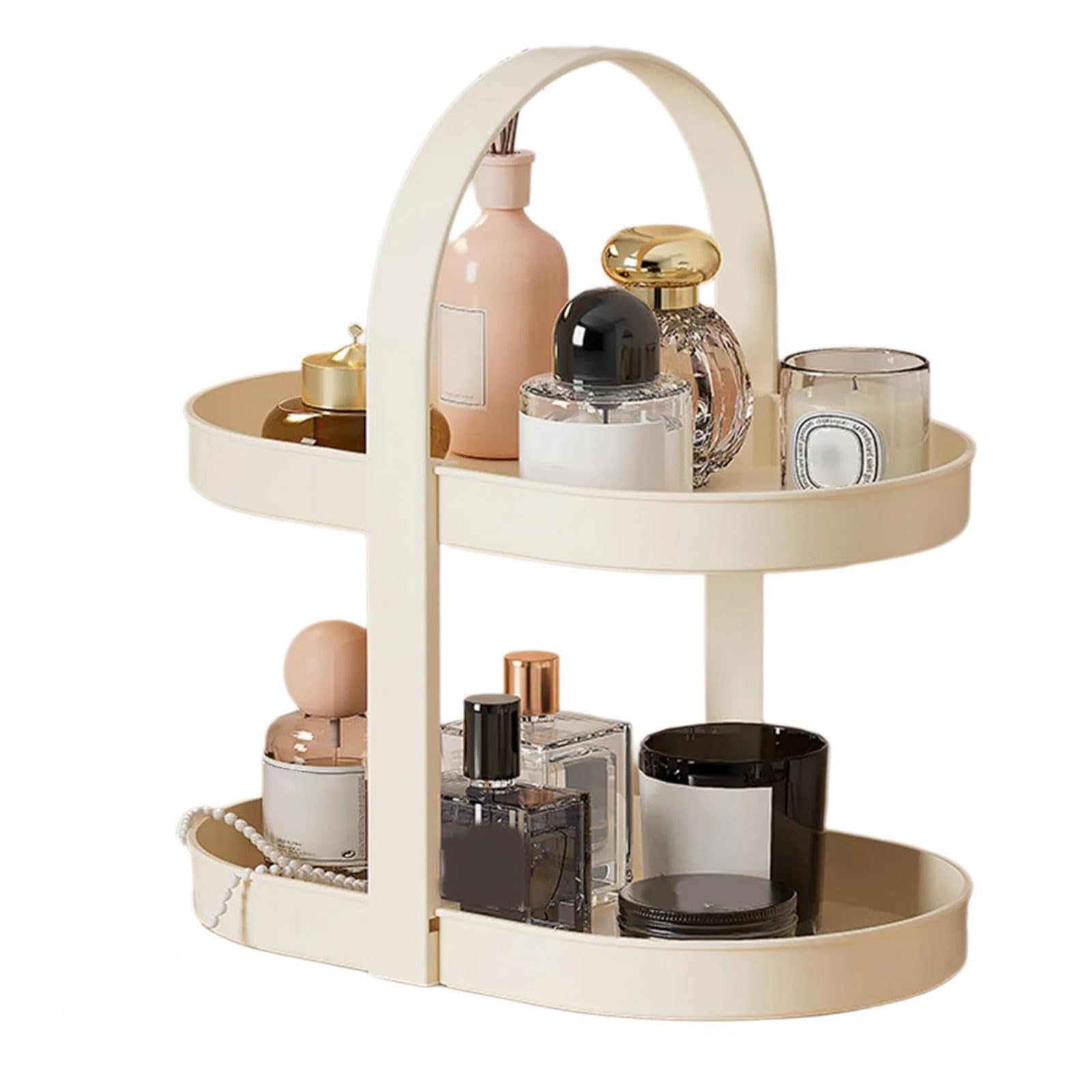 MICFENY Elegant Detachable Desktop Cosmetic Organizers Portable for Home Use With Ample Storage Space Saving Large Capacity