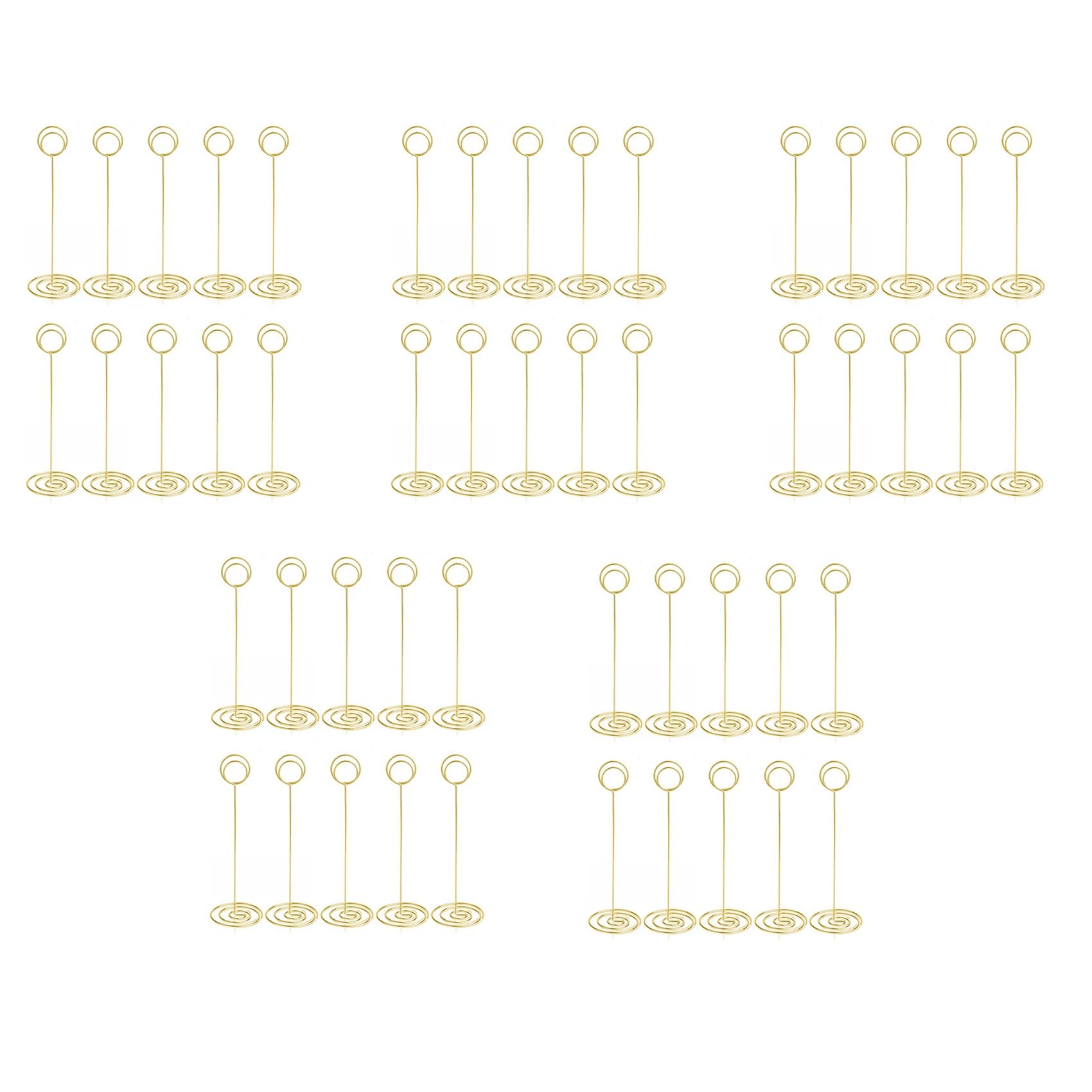 Jnchdghwa Table Number Holders 50Pcs - 8.75 Inch Place Card Holder Tall Table Number Stands for Wedding Party Graduation Reception