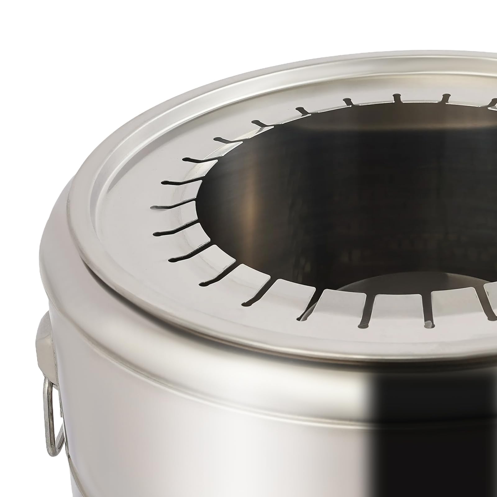 Griglia portatile a carbone in acciaio inossidabile senza fumo Affumicatore verticale a 360° for 6-10 persone barbecue all'aperto campeggio