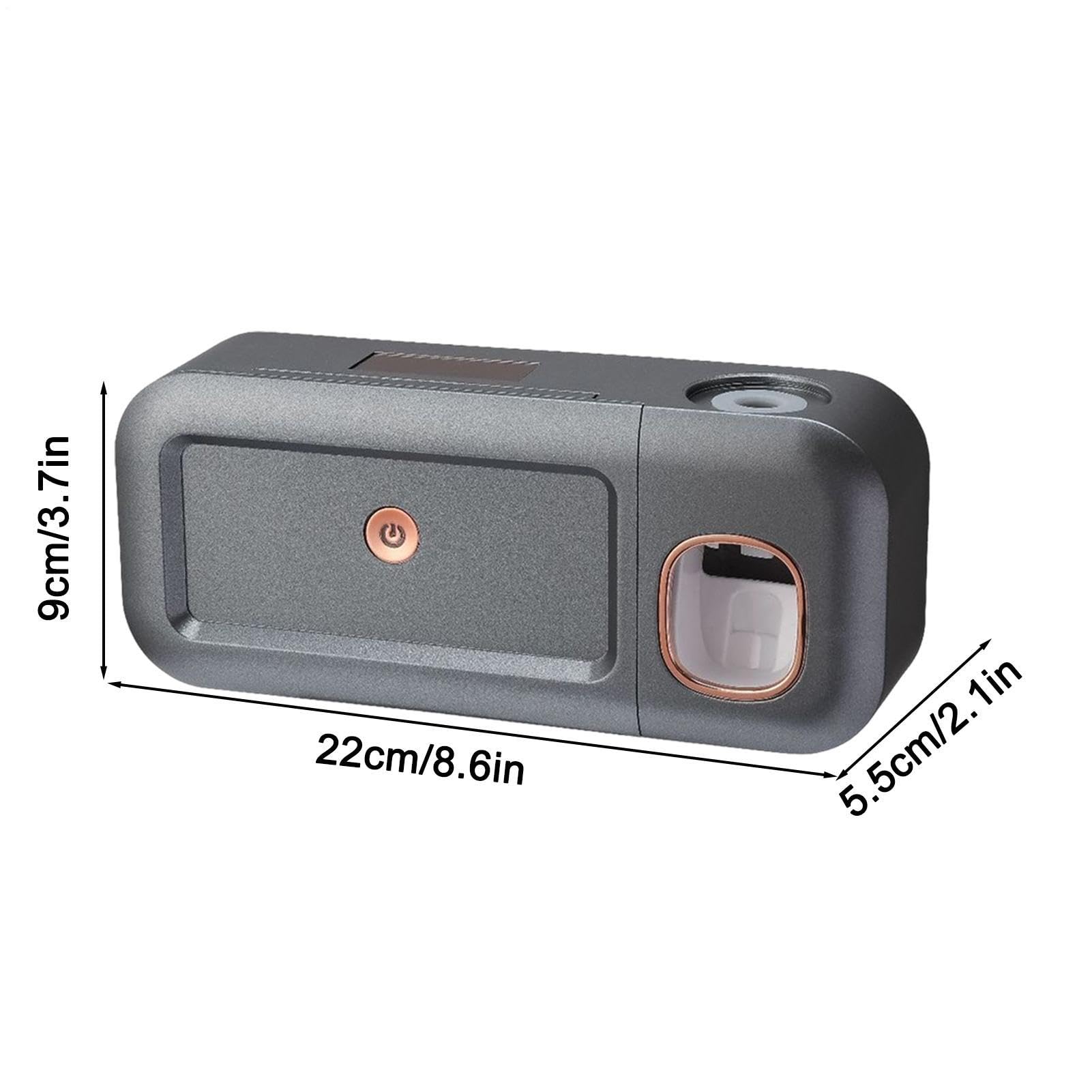 Dispenser automatico di dentifricio e portaspazzolino, dispenser | automatico per dentifricio, sterilizzatore per spazzolino da denti, dispenser automatico per dentifricio, intelligente UV