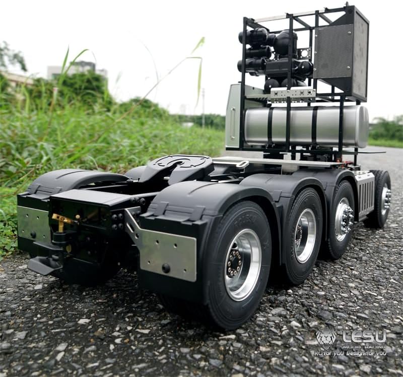 LESU 8 * 8 RC Highline Tractor Truck Metal Chassis G-6016 Equipment Rack 3Speed Transmission Servo for 1851 3363 1/14 Hobby Grade Model