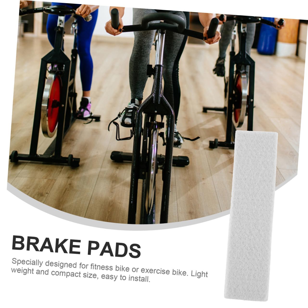 UKCOCO 6 pièces Plaquettes Frein Vélo Intérieur Feutre Patins Frein Silencieux pour Vélo de Fitness Installation Facile