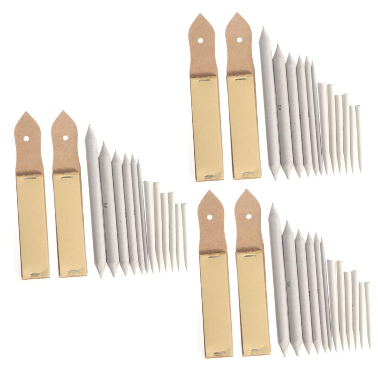 BEBEMOKO 36 Pcs Student Sketch Drawing Tools Sandpaper Pencil Sharpener Blending Stumps Tortillons for Art