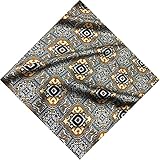 Muster: GEDRUCKT WanXingY 2021 Neue ethnische Art Totem Geometrische Druck Schwere Stretch Silk Stoff Typ Satin Maulberry Seide Mode Kleidung Stoff (Größe : Length 100cm)