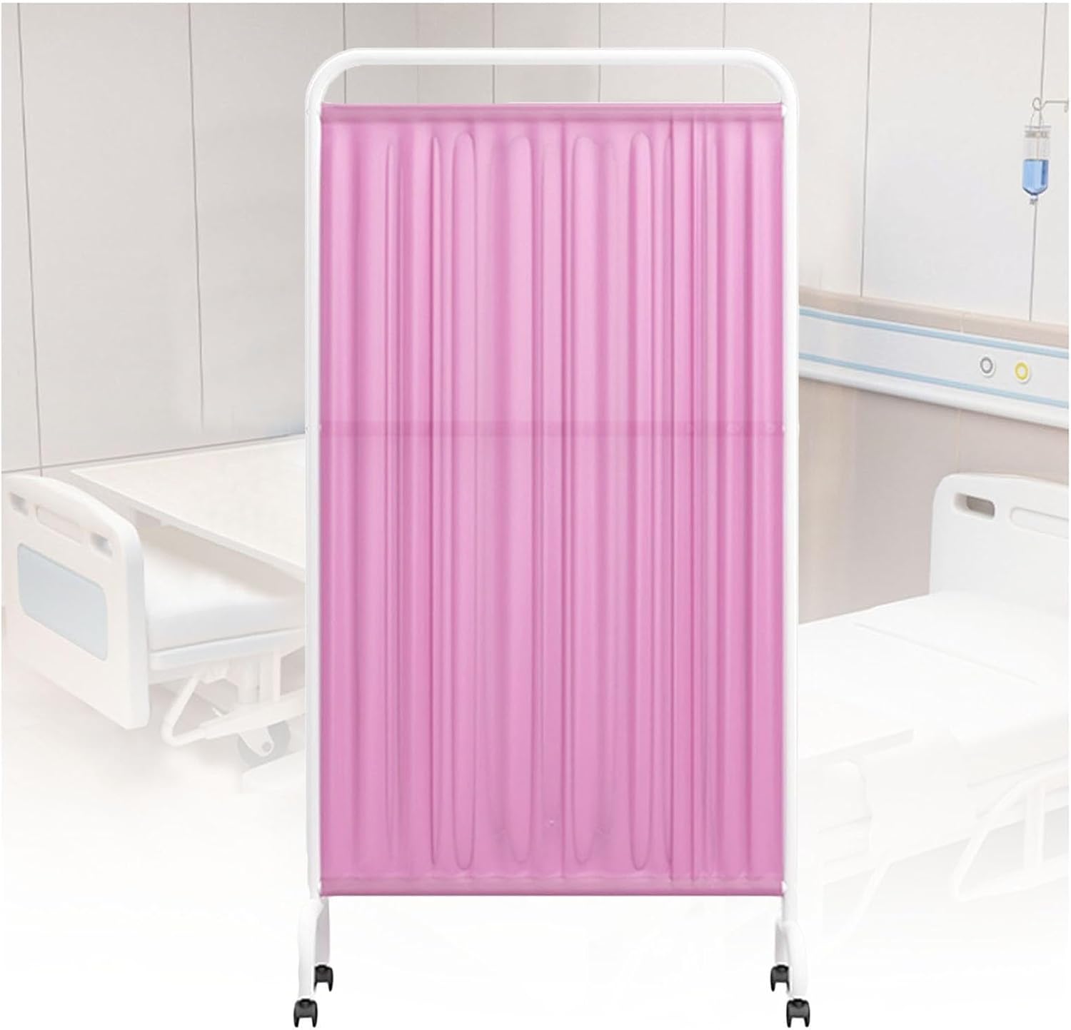 Portable Medical Privacy Screen, with Wheels for Clinic/Office/Beauty Salon - Brown, 1–5 Panels, 6ft High Room Divider Screen