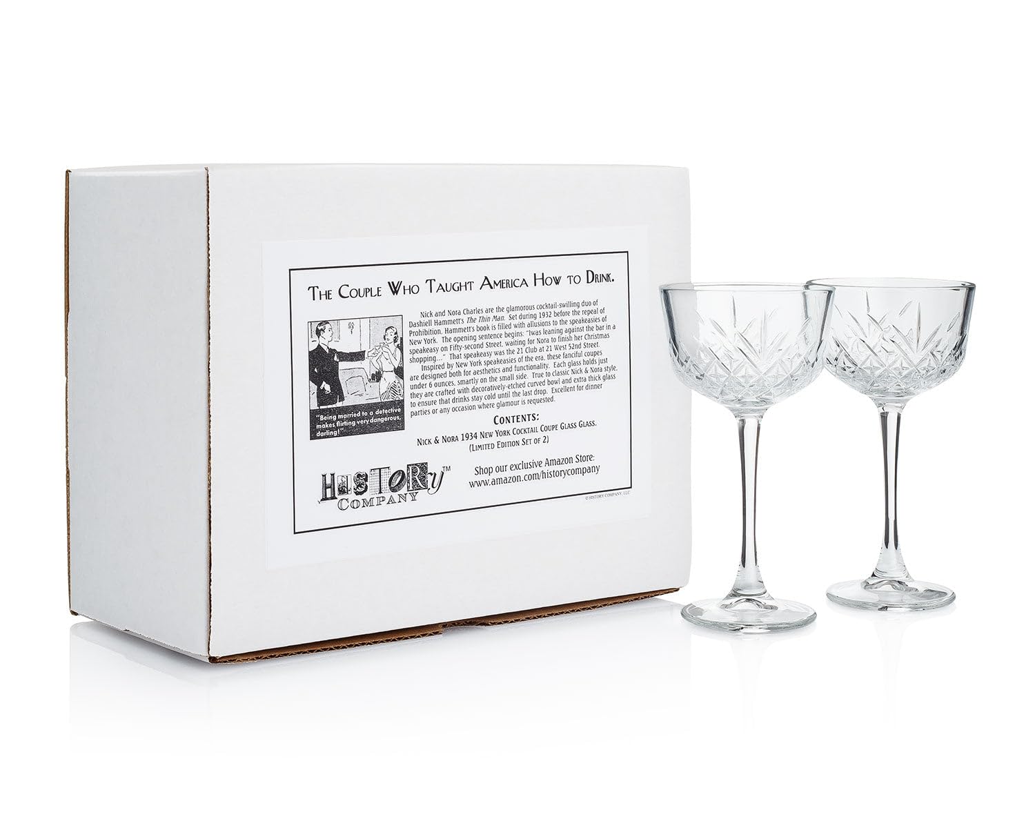 1930s Nick & Nora Cocktail Glasses - Set of 2 -5