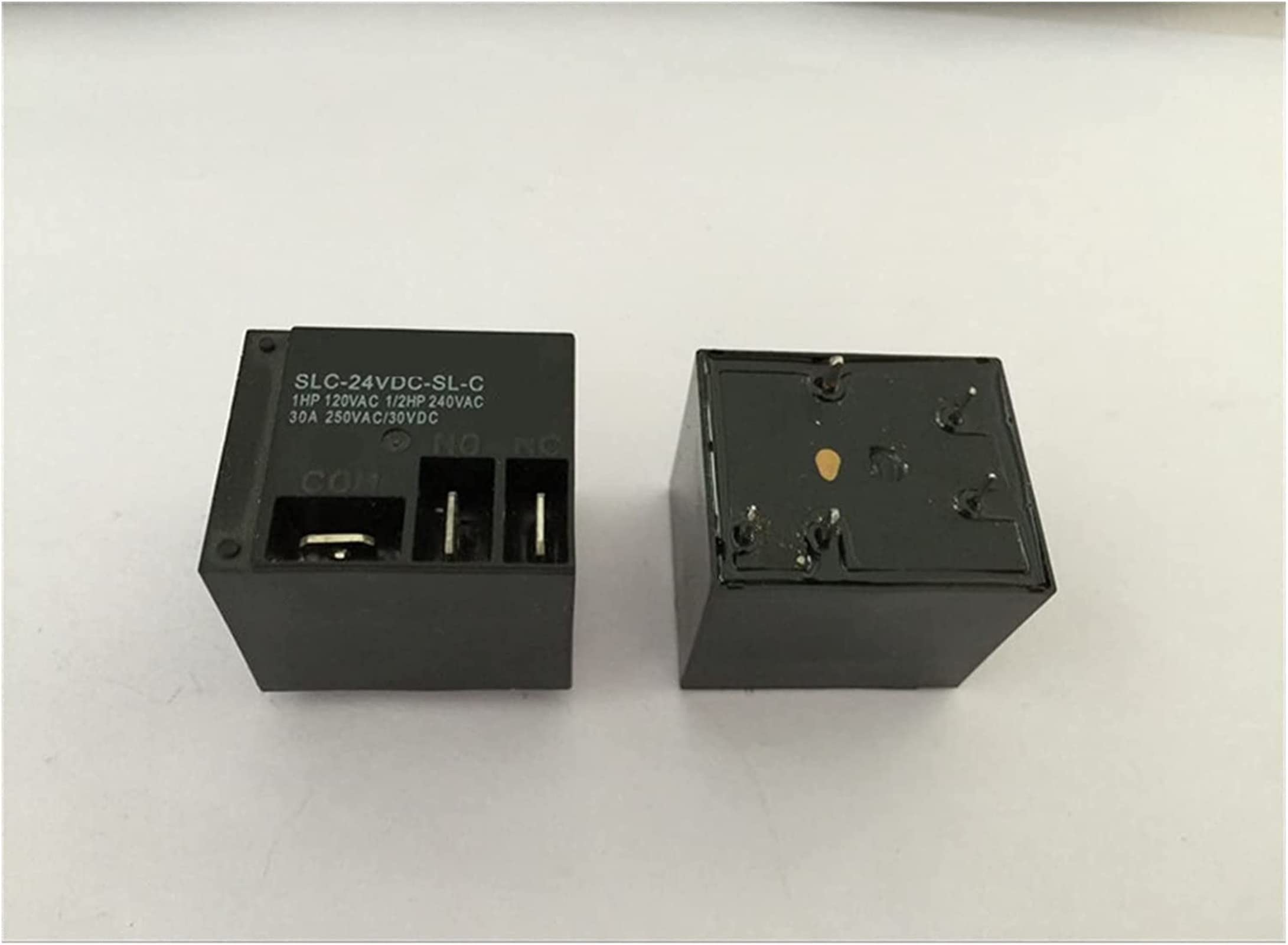 LKPEHTAGN Relay 10pcs T91 SLC-24VDC-SL-C Black Electrical PCB Power 30A 250VAC 5pin