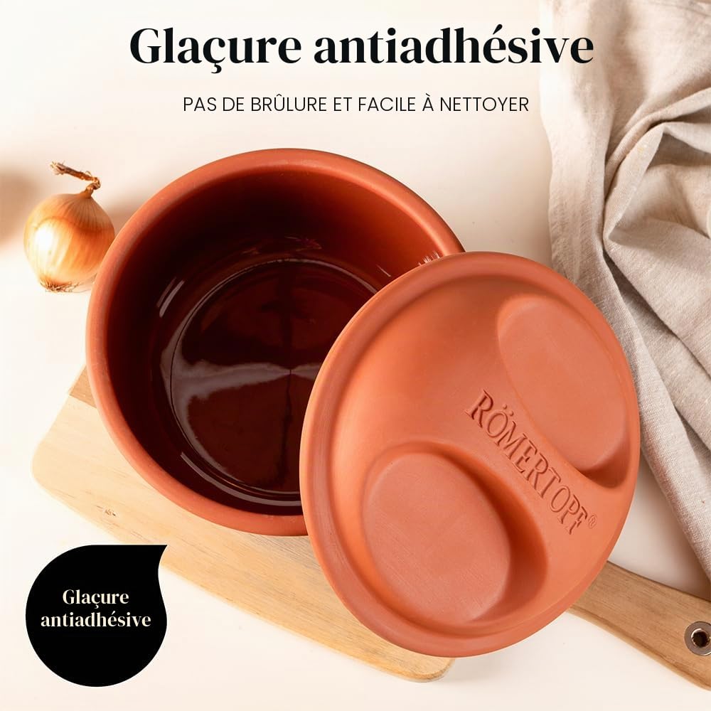 RÖMERTOPF Rôtissoire ronde multitorréfacteur 150 05 Diamètre 22,5 cm