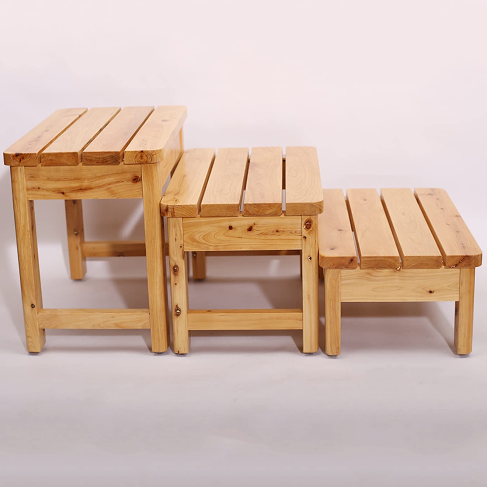 Prysznic/stołki łazienkowe drewniana ławka łazienkowa podnóżek prysznicowy do wanny nogi do golenia siedzisko do sauny Spa siedzisko do kąpieli (Size : 50x30x30cm)