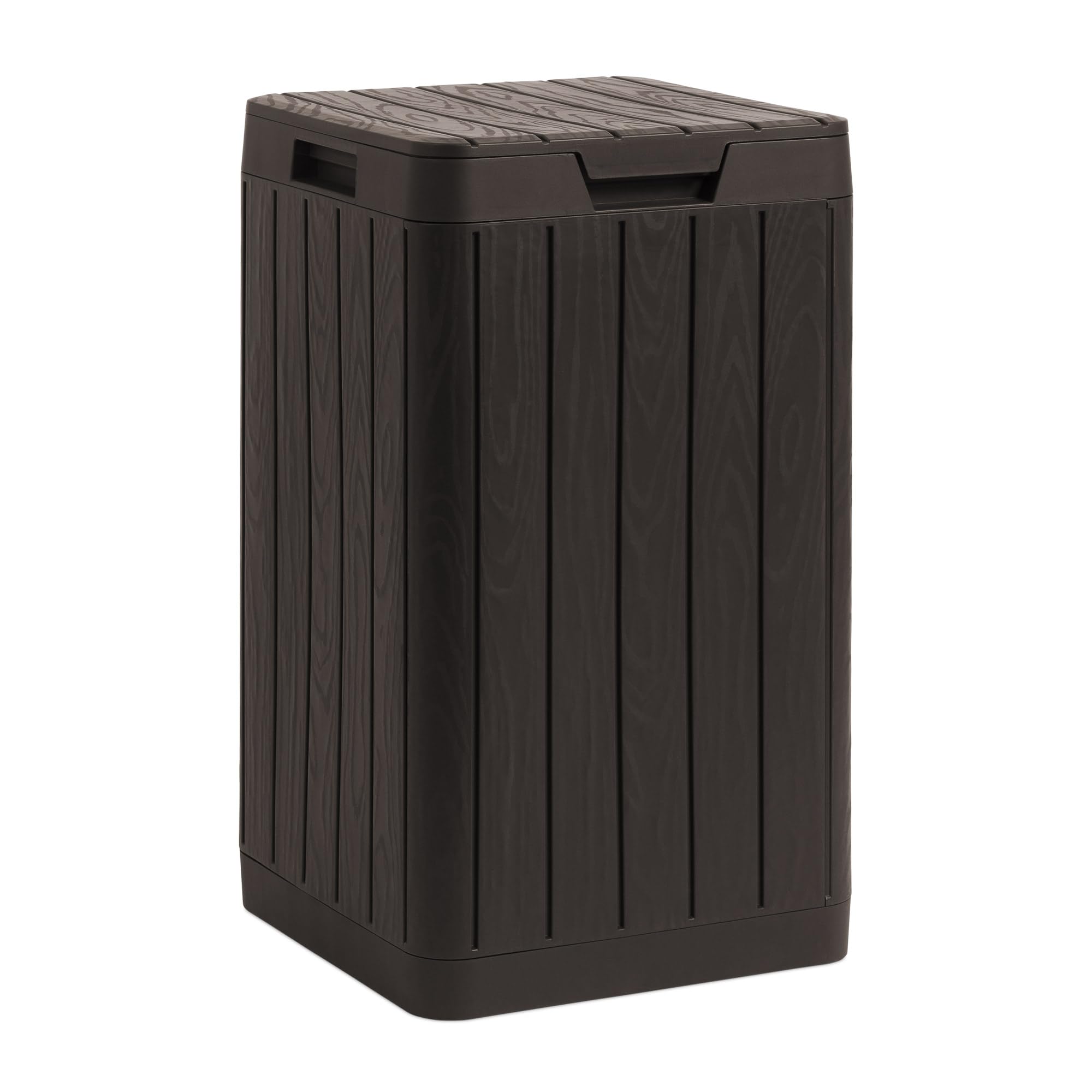 Cubo de basura Rio Garden, 80 l, 38 x 38 x 65 cm, marrón