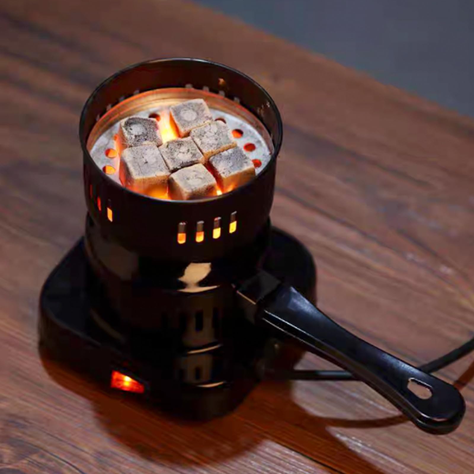 Allume-charbon électrique pour chicha - 500 W - Barbecue à charbon électrique avec long câble et poignée - Brûleur à charbon - Accessoires électriques - Cadeau d'allumage