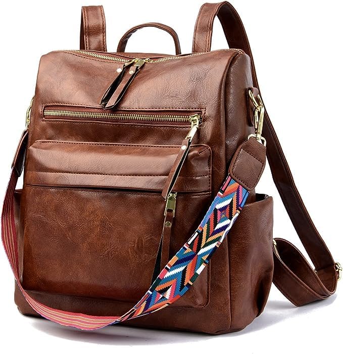 ProArch Stylish Suede Leather Anti Theft Women's Fashion Backpack | Sling | Shoulder | Handbag | Ladies Purse | College Bag for Girls | Crossbody | Casual | Daypack