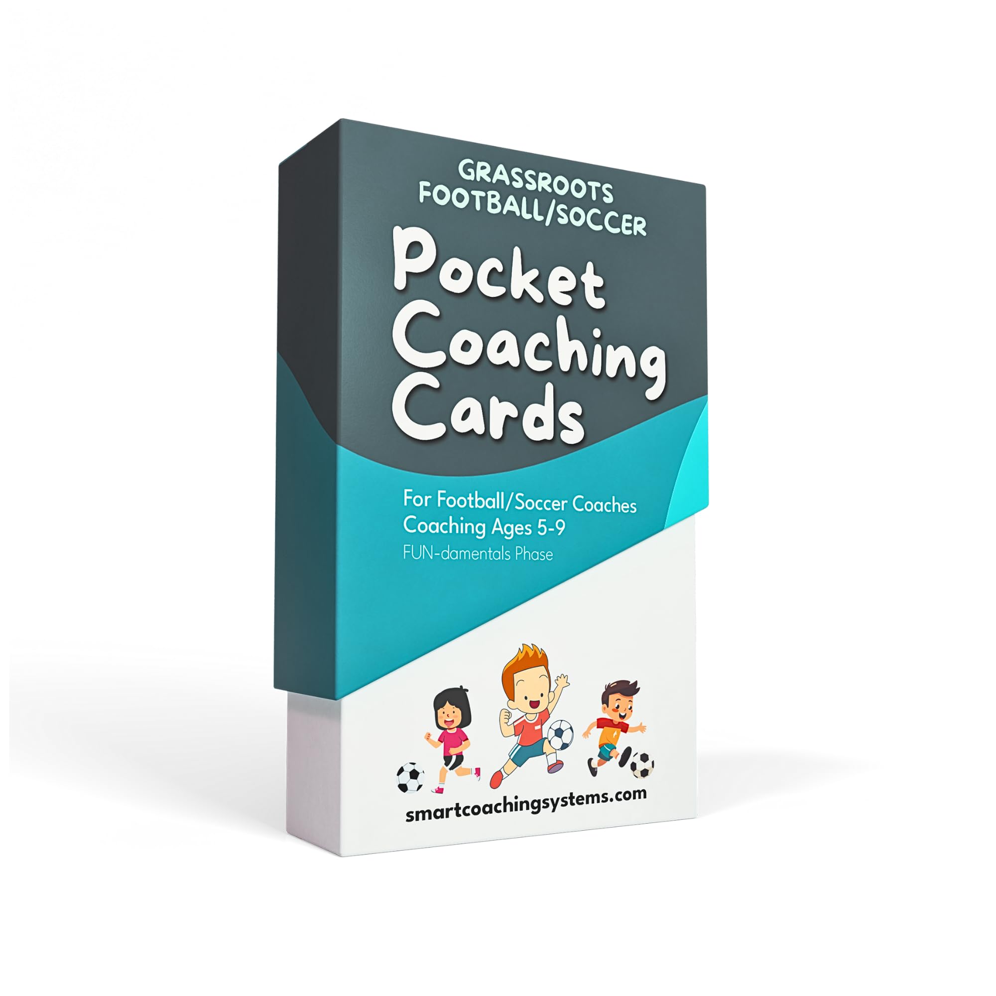 Grassroots Soccer Coaching Cards - Soccer Drills for Kids Aged 5 to 9 - Soccer Coaching Equipment