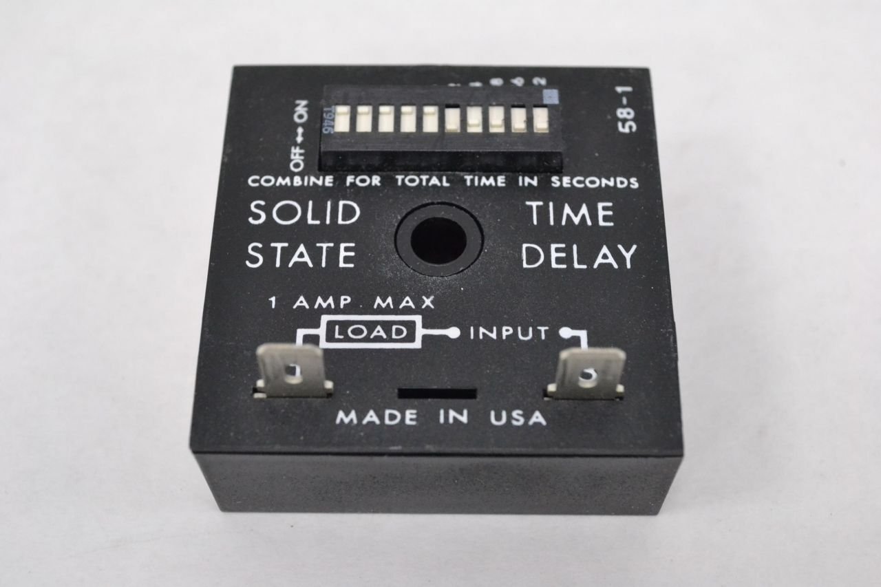 NEW SSAC TDU3000A SOLID STATE TIME DELAY RELAY 1-1023SEC 120V-AC 10A AMP B277637
