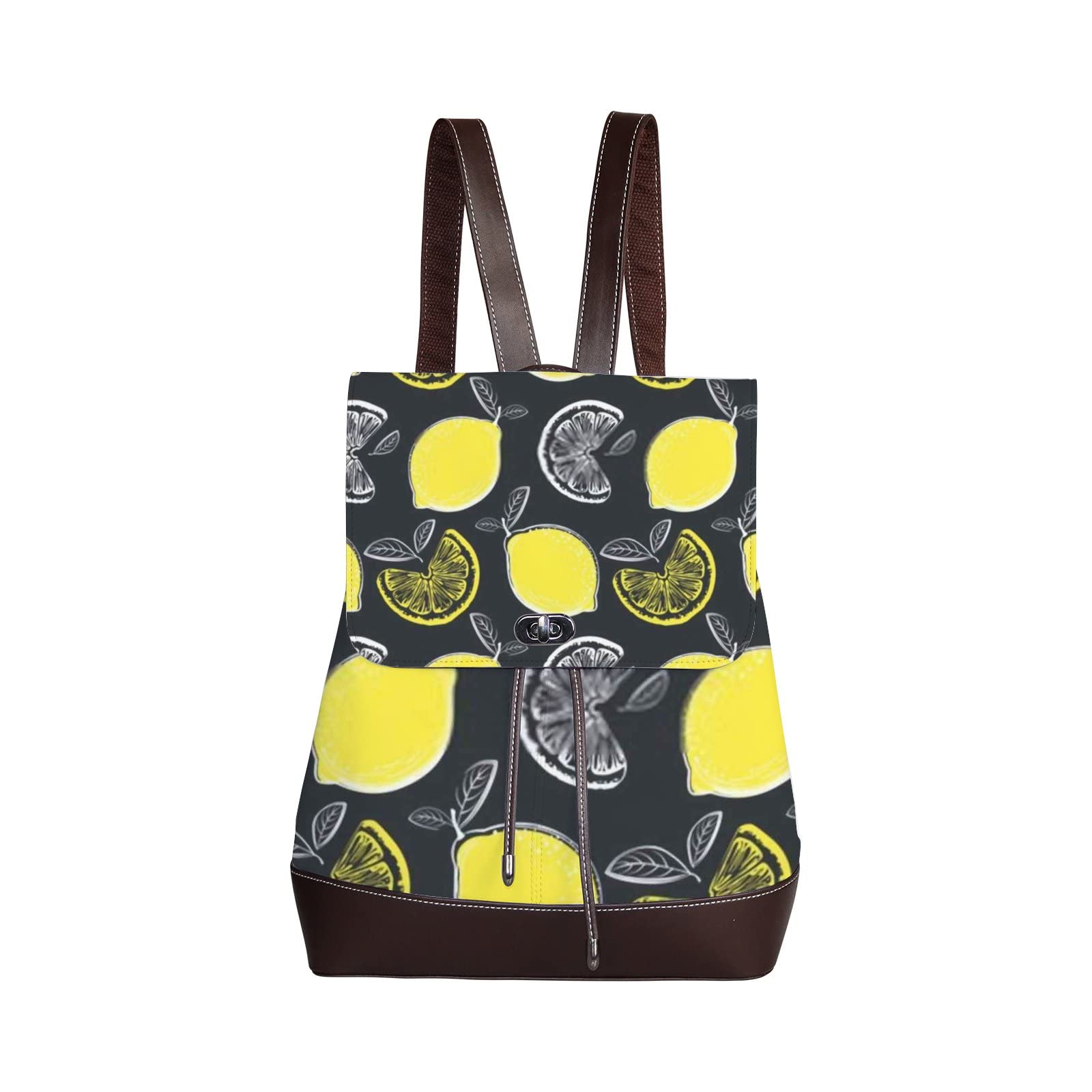 Fashion Backpack Purse for Woman PU Leather Anti-theft Designer Travel Shoulder Bag Large Teen Girl 