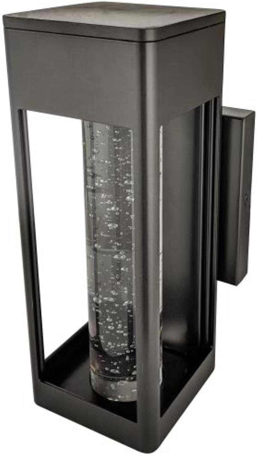 Sunlite 81224-SU LED Open Cage Raindrop Wall Light Fixture, 12 Watts, Dimmable, 500 Lumens, Oil Rubbed Bronze Finish with Bubble Glass, Outdoor Use, ETL Listed, 14 Inches, 30K - Warm White