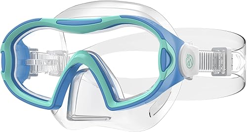 OutdoorMaster Stingray - Gafas de natación para niños con cubierta para la nariz, máscara de buceo para niños, gafas de natación antivaho para niños