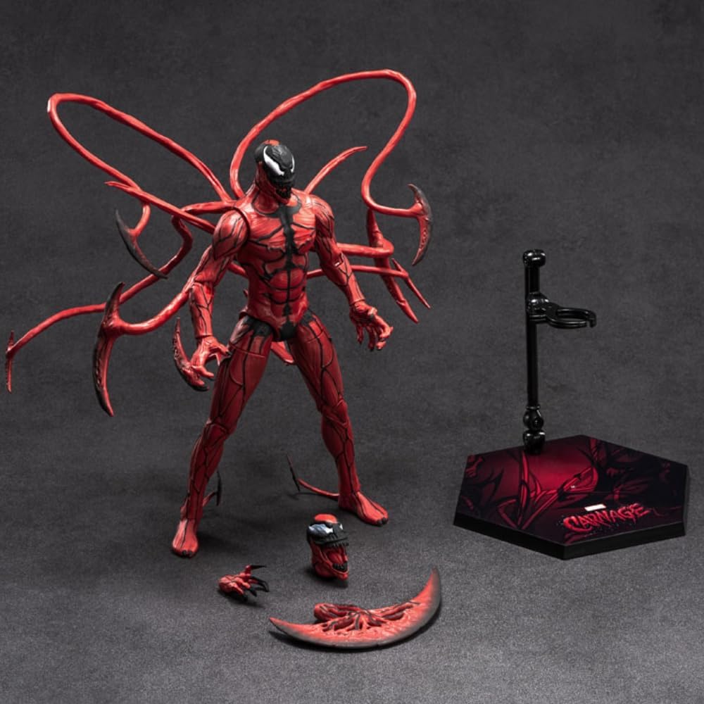 HiPlay ZD Collectible Figure Full Set: Carnage, 1:10 Scale Miniature Action Figurine TS