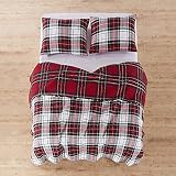 Levtex home Thatch Home Spencer Plaid Spencer Kołdra w kratę - King - Standard - Kołdra (276 x 233 cm) - Dwustronna - Bawełna/Poliester