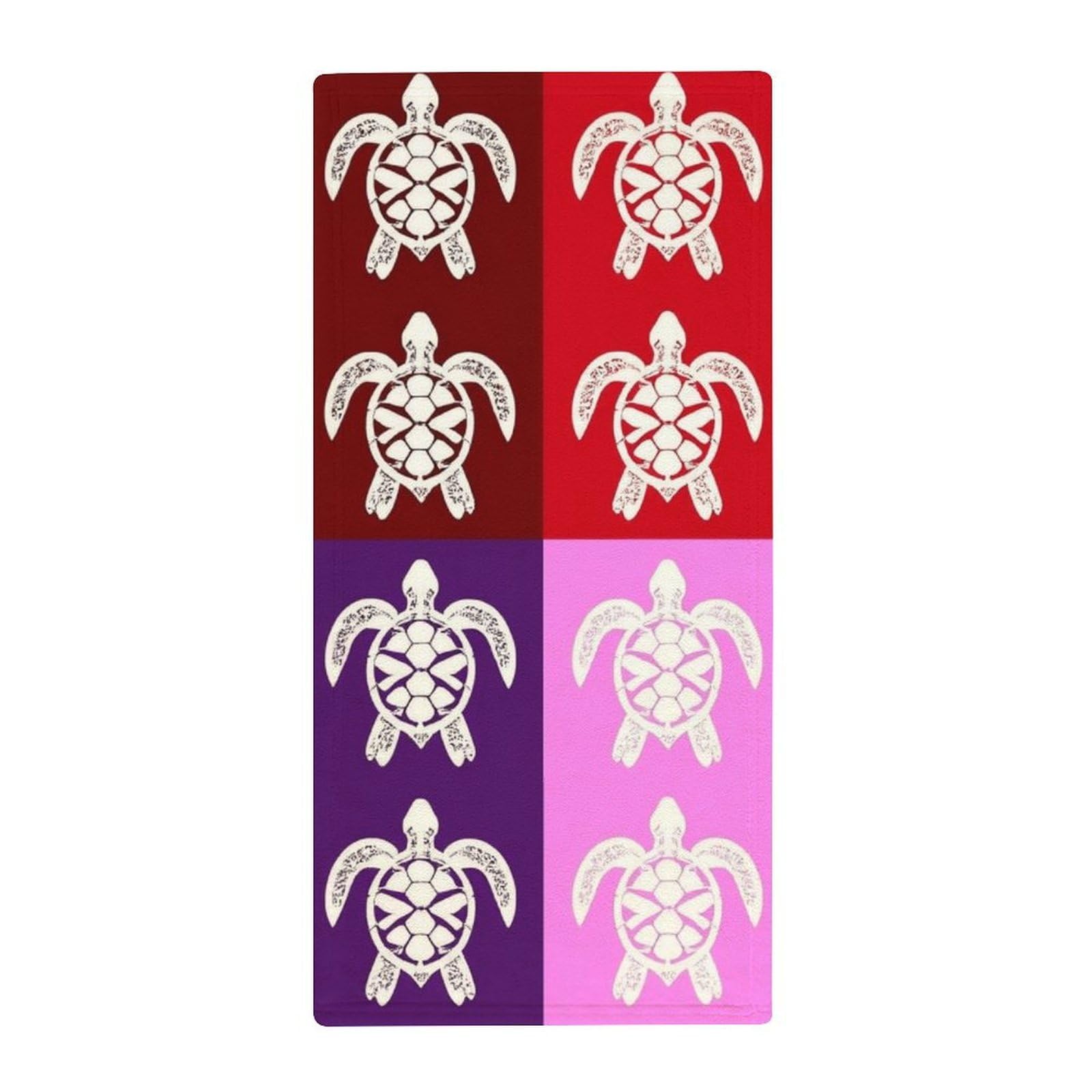 Anceky Premium Quick-Dry Bath Towels, Tribal Sea Turtle Ultra Soft Hand Towels for Travel, Gym & Hotel Essentials