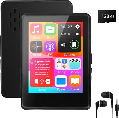 128 GB MP3 Player with Bluetooth (MP3-D6)