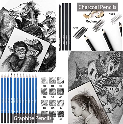 Drawing-Kit-Drawing-Pencils-Set-Colored-Pencils-for-Kids-Coloring-Book-Sketching-Kit-Best-Teen-Girl-Gift-Arts-and-Crafts-for-Kids-Ages-8-12-Girls-Boys