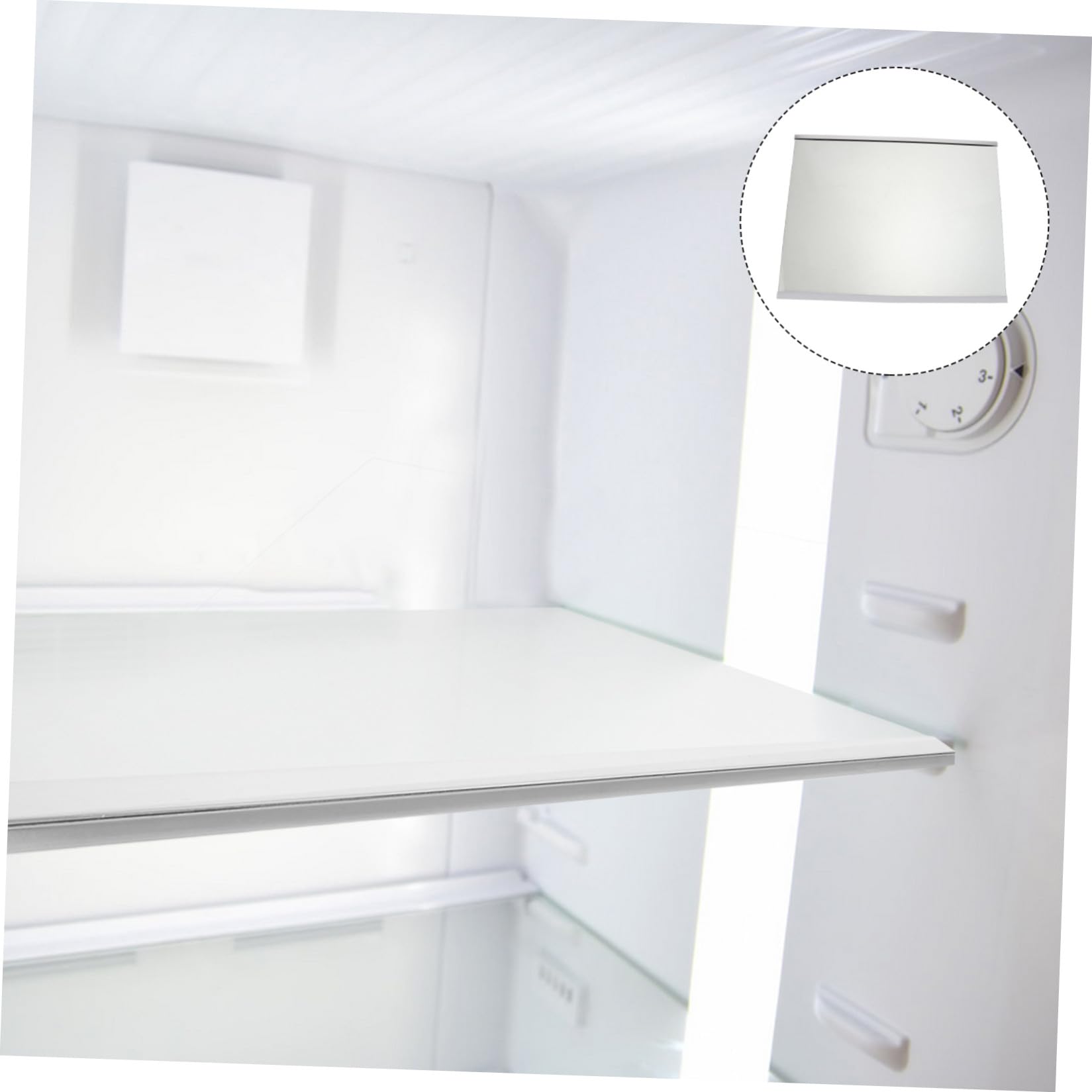 Ripiano Frigo in Vetro Temperato per Frigorifero e Freezer | Supporto Divisorio in Vetro, Bordi senza Sbavature, Flessibilità Regolabile, Capacità di Carico per Cucina