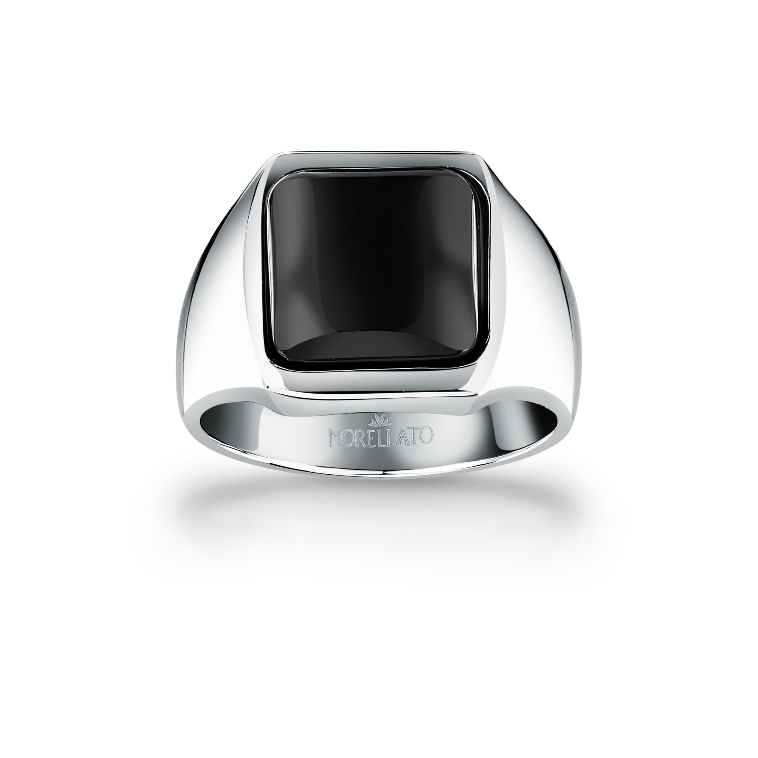 Morellato Anello da uomo in acciaio, agata naturale, collezione Pietre - S1737019