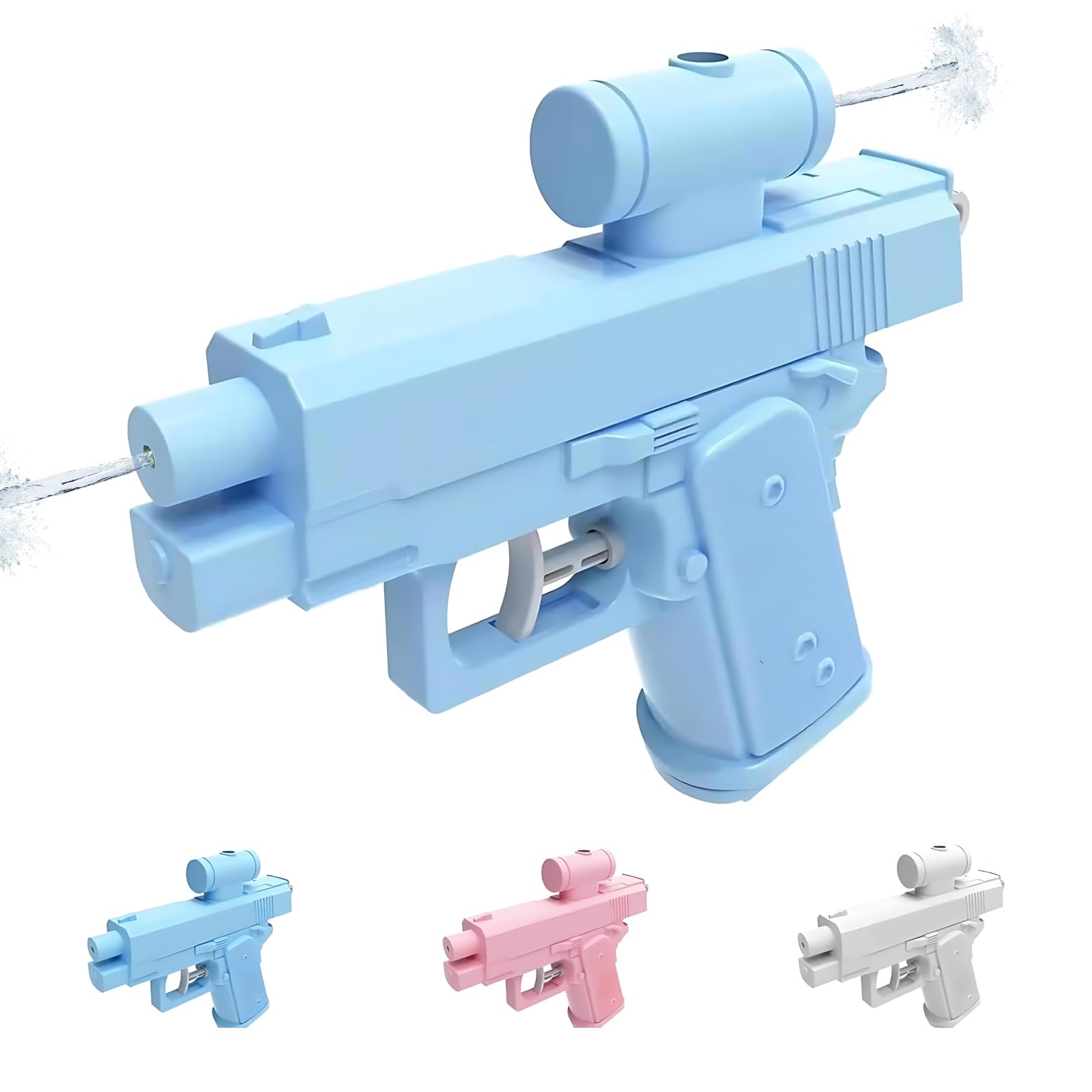 Prank Water Gun, Prank Two-Way Water Gun, Durable Water Guns for Outdoor Travel Use Lightweight and Easy to Carry (Blue)