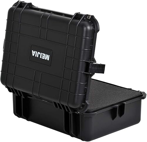 Miniatura 7 de MEIJIA Estuche Protector Impermeable Portátil, Estuche Duro para Cámara, Espuma de Ajuste Personalizado Insertada, Negro Elegante, Compatible con