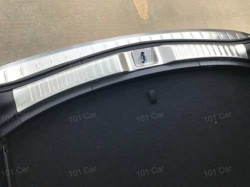 Miniatura 4 de 1 pieza de acero inoxidable para puerta trasera del maletero interior de la placa del alféizar, moldura de moldura de tira de moldura de emblemas